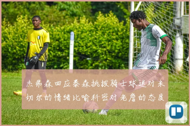 杰弗森回应泰森挑拨骑士球迷对米切尔的情绪比喻科密对老詹的态度